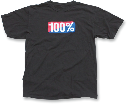 100% Classic T-Shirt - Black - 2XL 20000-00004 - Howling Moto