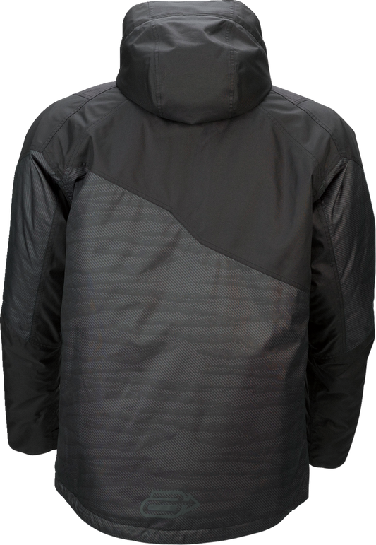 Black Bill's Exhausts ARCTIVA Pivot 5 Hooded Jacket in XL, featuring a sleek design and hood for outdoor wear.