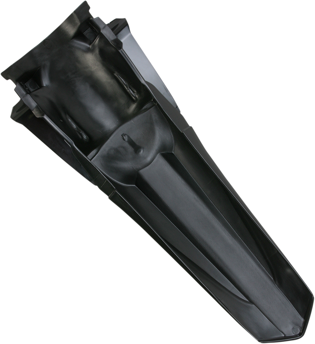 Acerbis black rear fender for motorcycles, designed by Bill's Exhausts, showing the sleek, curved body part in a close-up view.