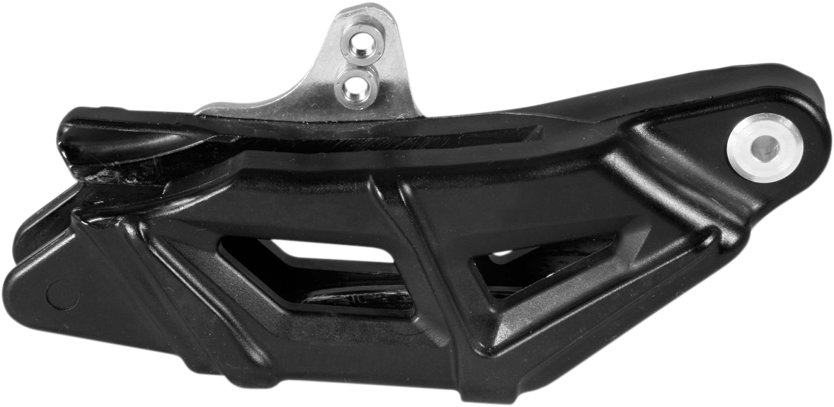 Black Acerbis chain guide for Husqvarna, KTM, and Gas Gas motorcycles, designed to protect and guide the chain.