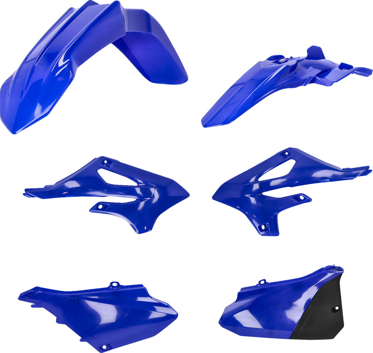 Acerbis OEM YZ85 2022-2023 standard replacement motorcycle body kit, including side panels and fenders, in vibrant colors.