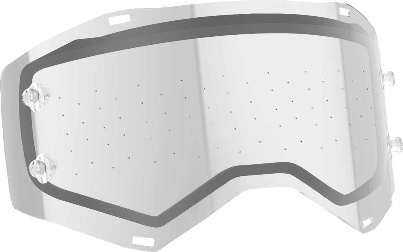 Bill's Exhausts Scott Prospect/Fury lens with 1mm dual anti-stick clear lens for motorcycle helmets, featuring durable construction.