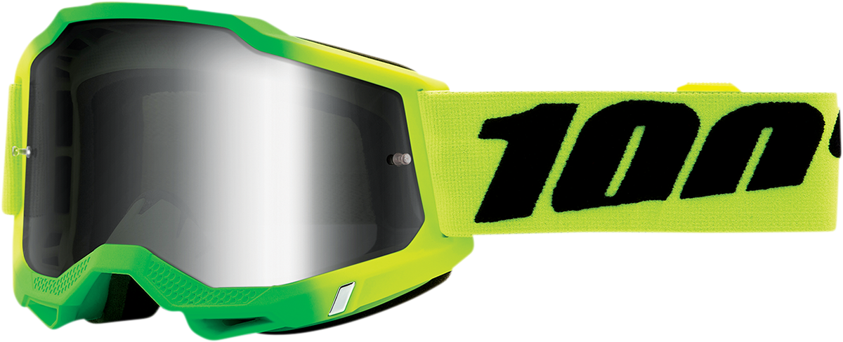 100% Accuri 2 Goggles - Travis - Silver Mirror 50221-252-14 - Howling Moto