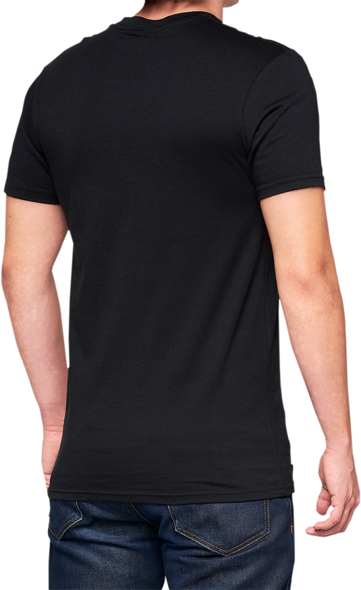 100% BB33 Track T-Shirt - Black - Small BB-32141-001-10 - Howling Moto