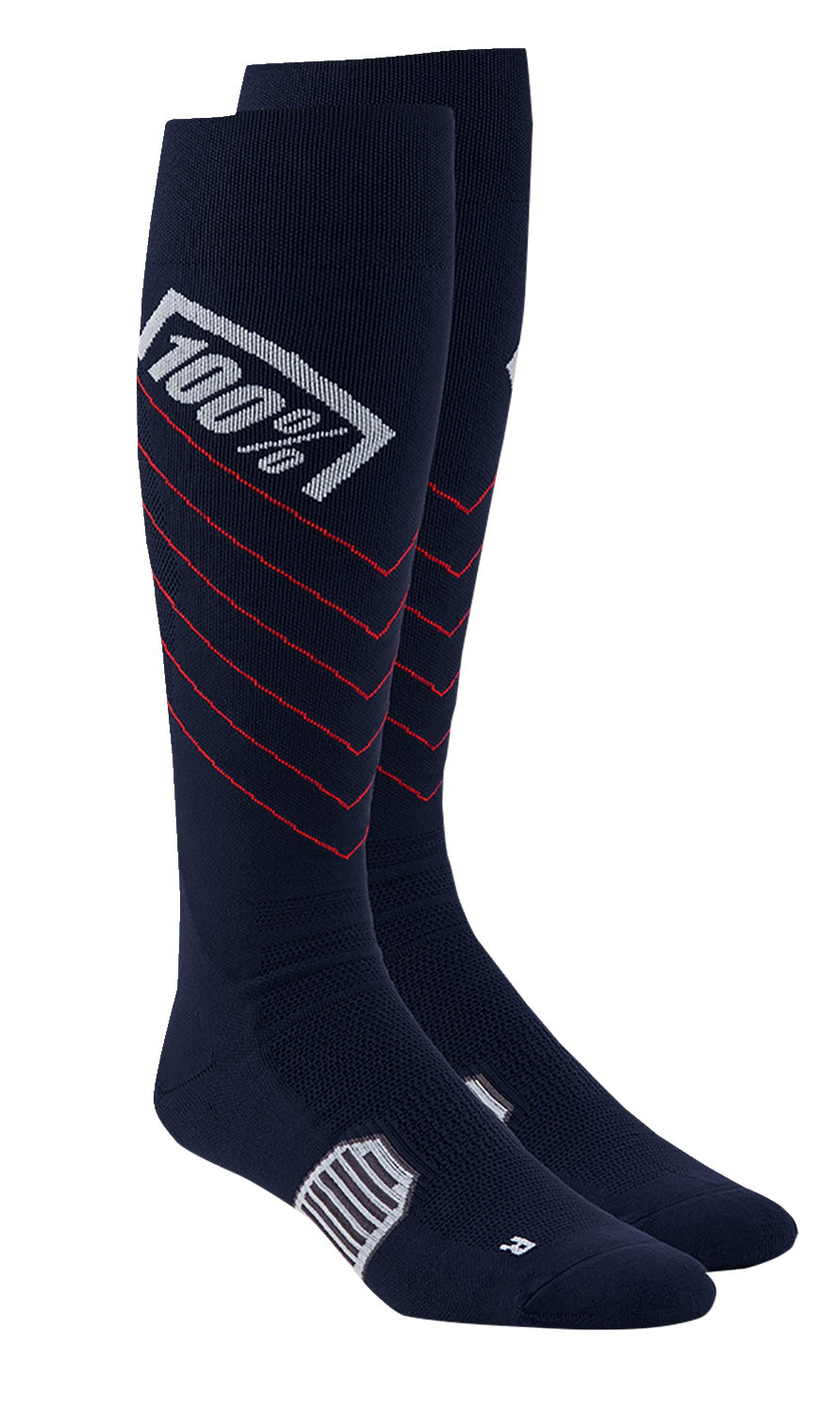Bill's Exhausts Hi-Side Performance Socks in navy, small/medium size, featuring a comfortable fit and athletic design.