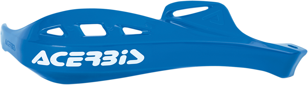 Blue ACERBIS Rally Profile handshields for motorcycle body protection, designed for rally racing.
