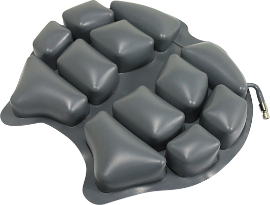 Black Wild Ass Cushion air seat saddle for engine by Bill's Exhausts, classic saddle style with ergonomic design.
