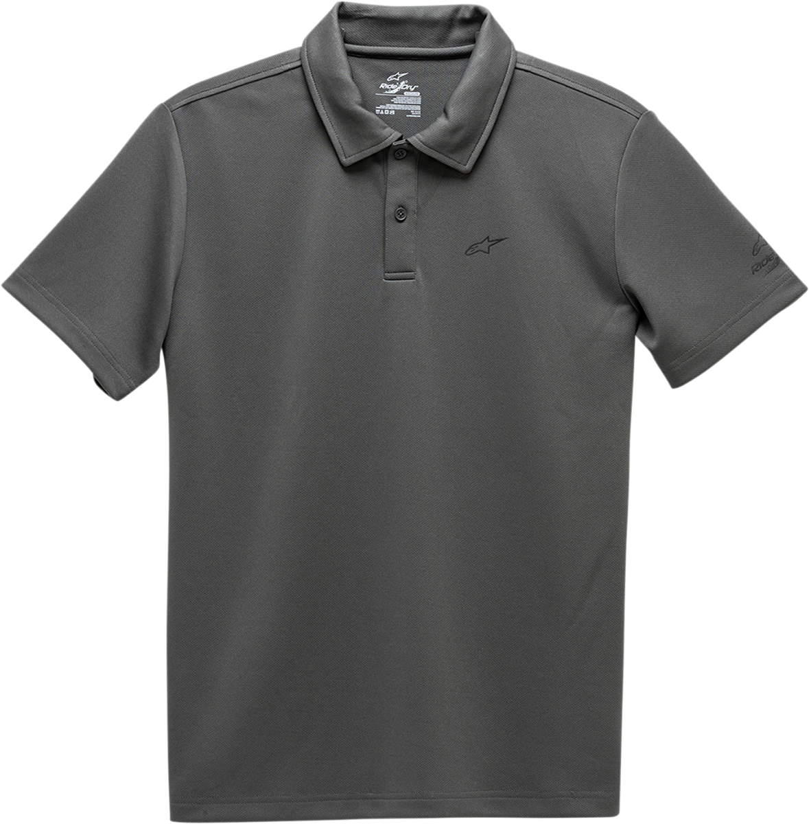 Alpinestars Scenario Performance Polo Shirt in Heather Gray, size Medium, featuring a sleek design and sporty fit.