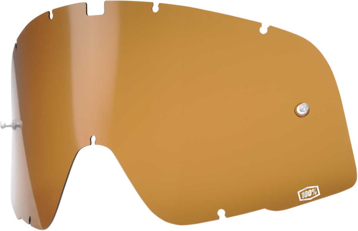 Bill's Exhausts Barstow Bronze Lens, 100% lens for motorcycle helmets, with a sleek bronze finish and clear visibility.