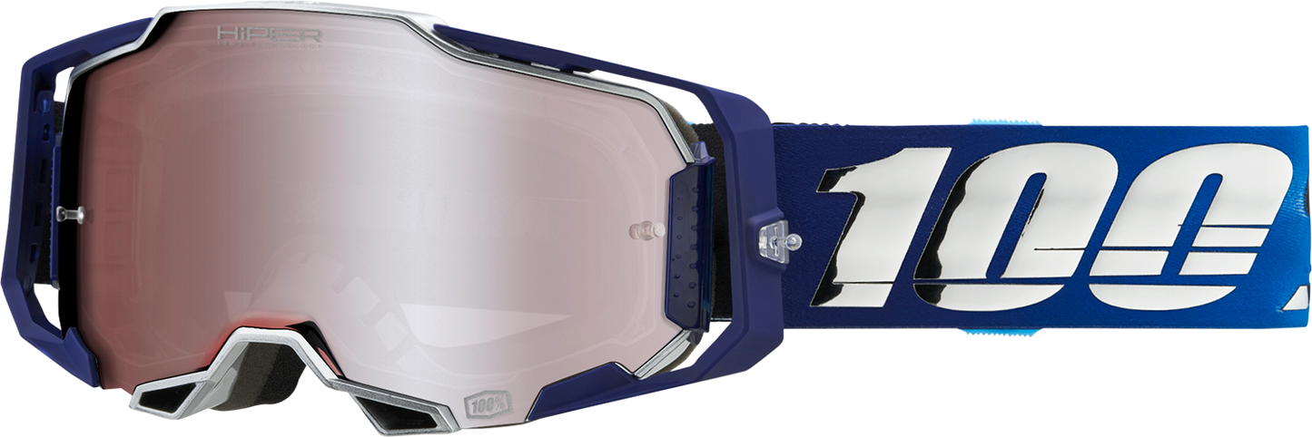 100% Armega Goggles - Novel - HiPER Silver Mirror 50003-00006 - Howling Moto