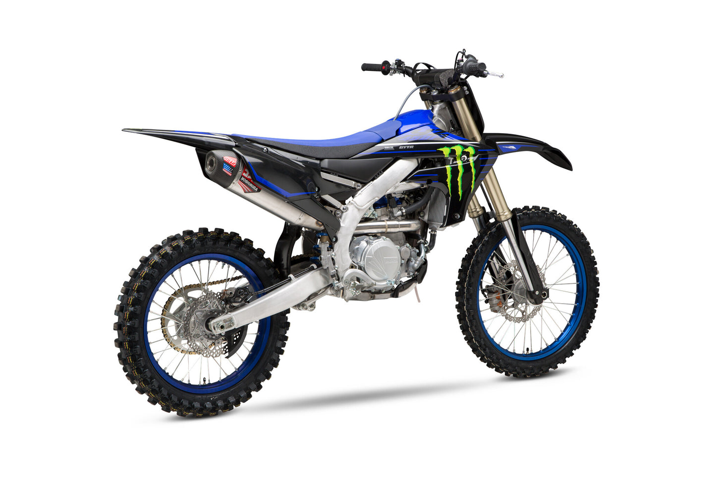 YOSHIMURA RS-12 exhaust system for Yamaha motorcycles, featuring metal and carbon-fiber components, part number 234840S320.