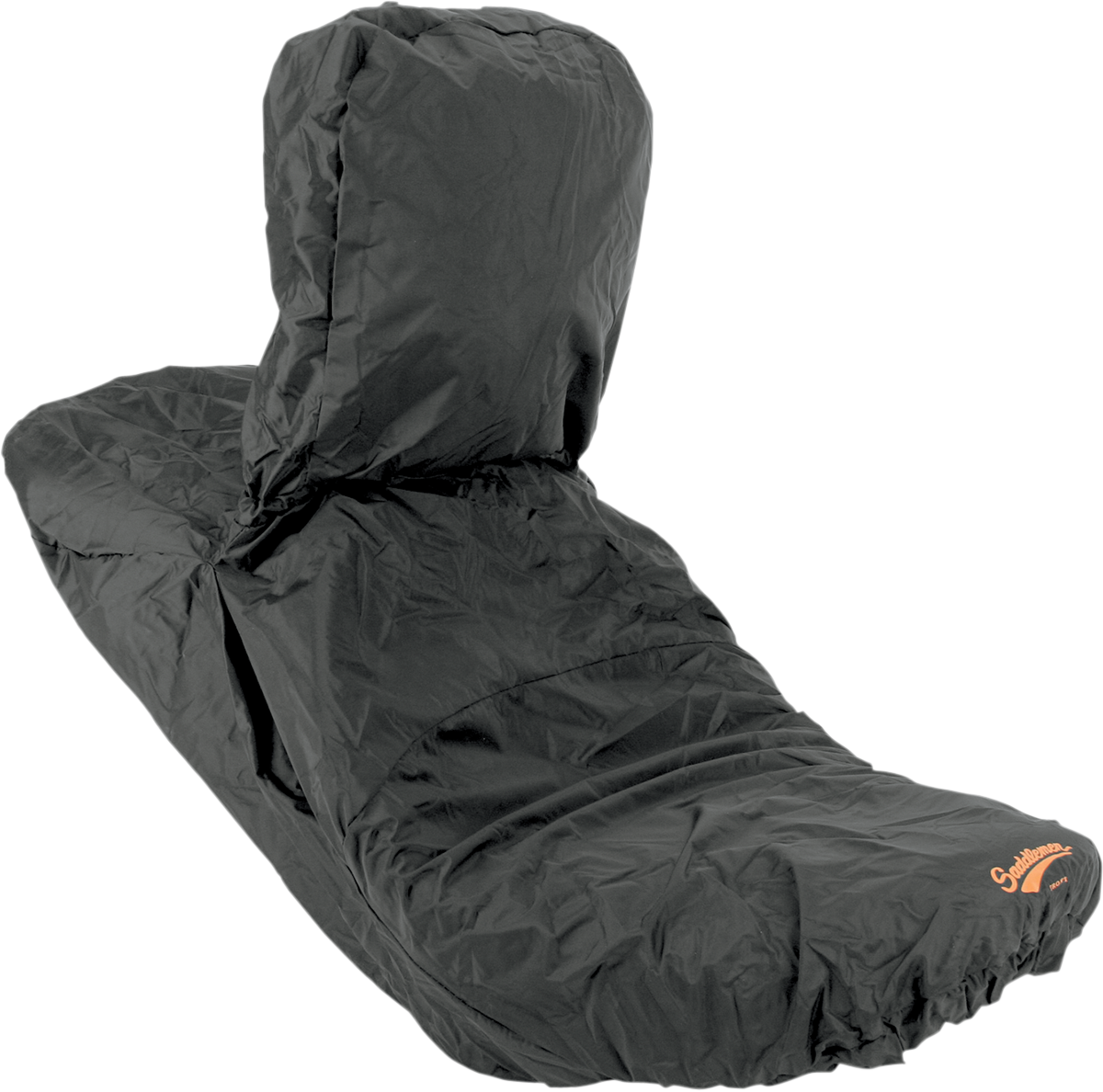 Bill's Exhausts SADDLEMEN Touring Seat Rain Cover with Backrest R919 on motorcycle seat for weather protection and comfort