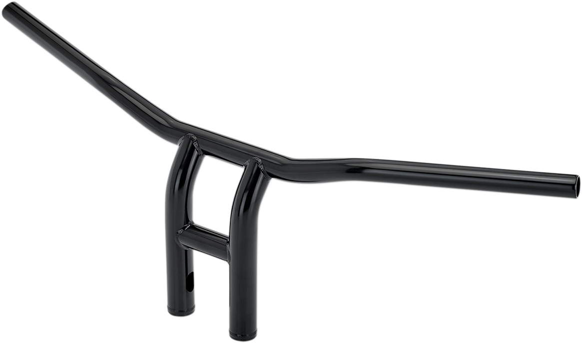Bill's Exhausts BILTWELL Tyson XL pullback handlebars, 10-inch black motorcycle handlebar with ergonomic design.