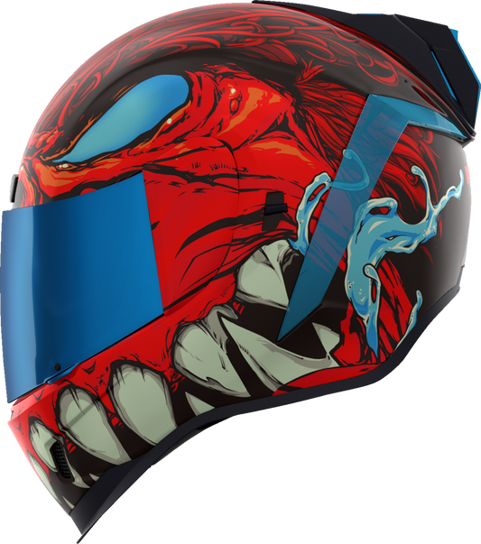 Red ICON Airform™ helmet for men with MIPS® protection, medium size, featuring sleek helmet design and ventilation.