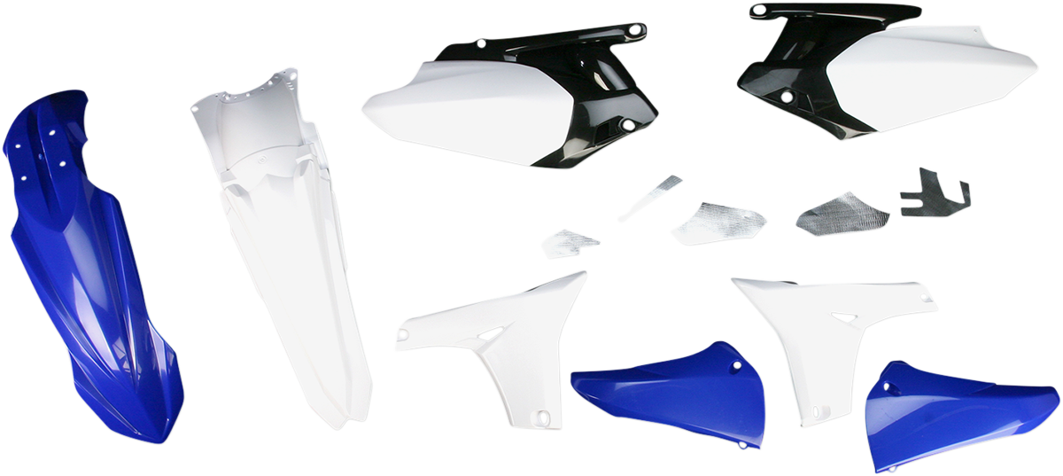 Blue ACERBIS standard replacement body kit for OEM 2013 motorcycle, featuring durable body panels from Bill's Exhausts.