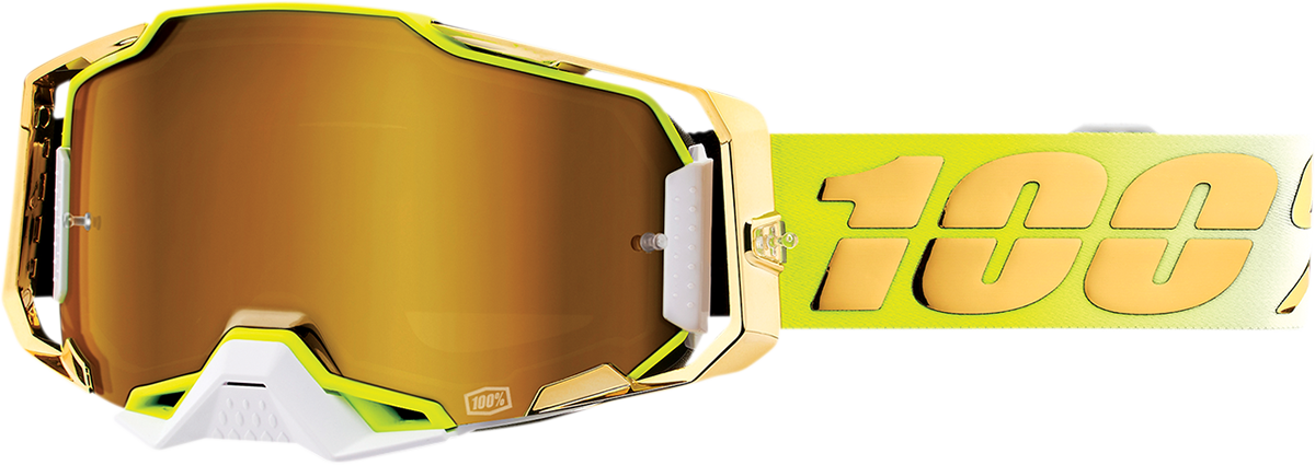100% Armega Goggles - FeelGood - True Gold 50005-00007 - Howling Moto