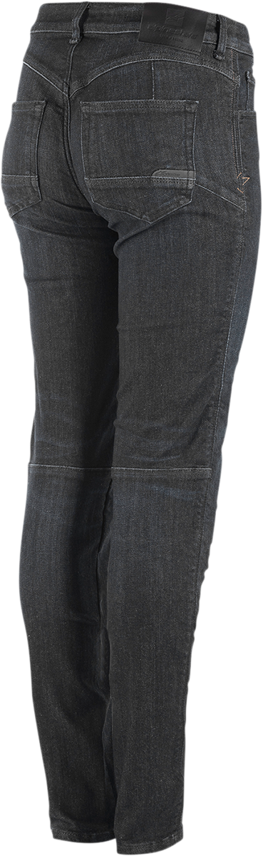 Alpinestars Stella Daisy v2 Pants in black, US size 27, showing the sleek motorcycle pants with branded logo details.