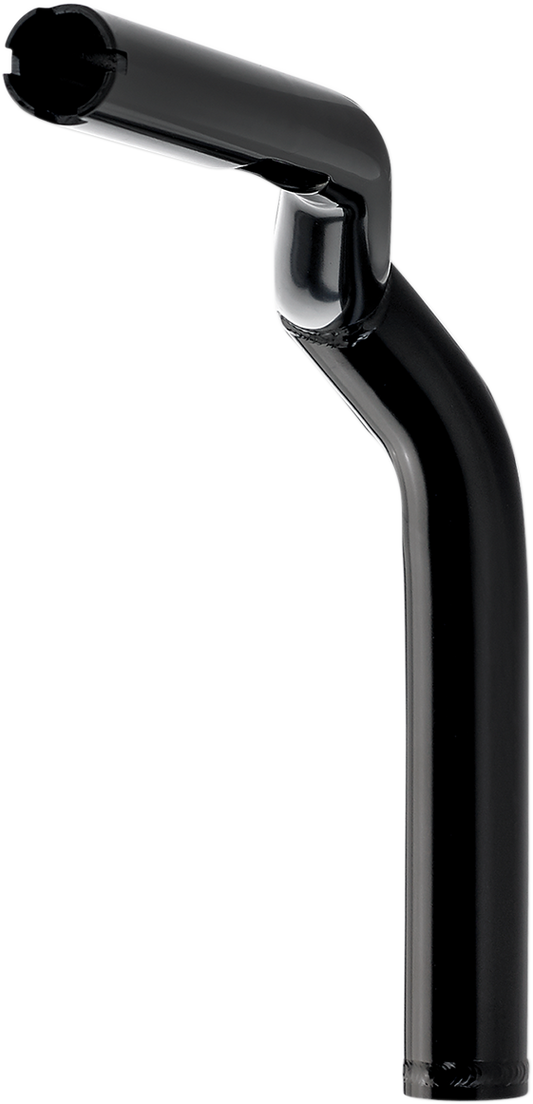 Black BILTWell Tyson XL handlebar with 10-inch pullback design, featuring durable metal construction for motorcycle handlebars.
