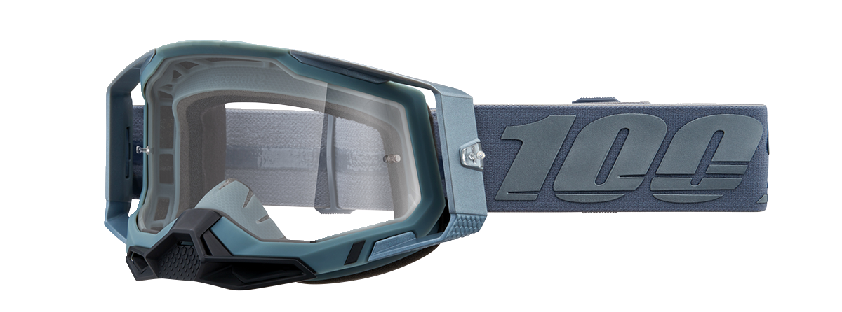 100% Racecraft 2 Goggles - Battleship - Clear 50009-00017 - Howling Moto