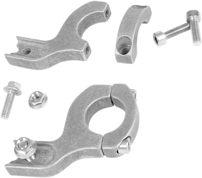 Acerbis Uniko aluminum body mount for motorcycles, featuring a durable, lightweight aluminum construction with mounting hardware.