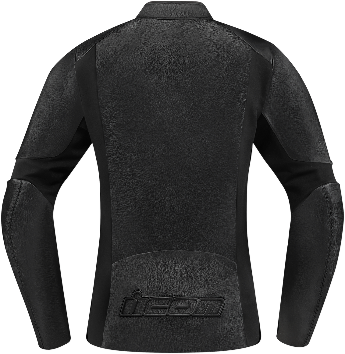 Icon Women's Overlord™ jacket in black, size XS, featuring a sleek design and stylish fit, from Bill's Exhausts.