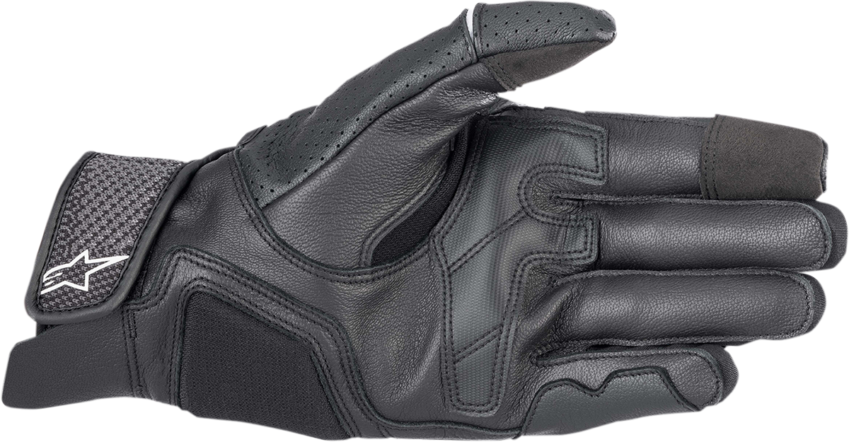 Black ALPINESTARS Morph Sport Gloves in XL size, showing the sleek design and protective features of the motorcycle gloves.