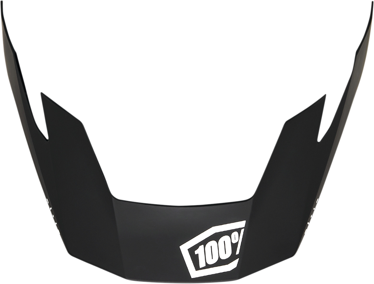 Black Altis visor for helmets from Bill's Exhausts, designed to fit 100% helmets, with a sleek and durable appearance.