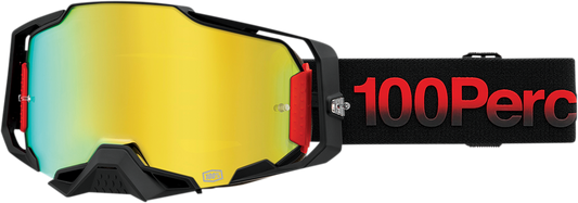 100% Armega Goggles - Tzar - Gold Mirror 50005-00014 - Howling Moto