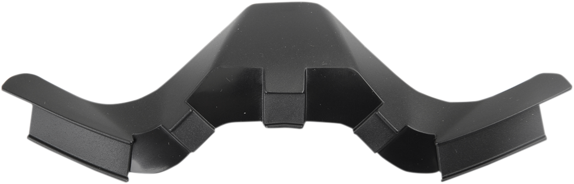Black ICON Airflite™ Nose Guard for helmets, featuring sleek design and durable construction, compatible with Bill's Exhausts helmets.