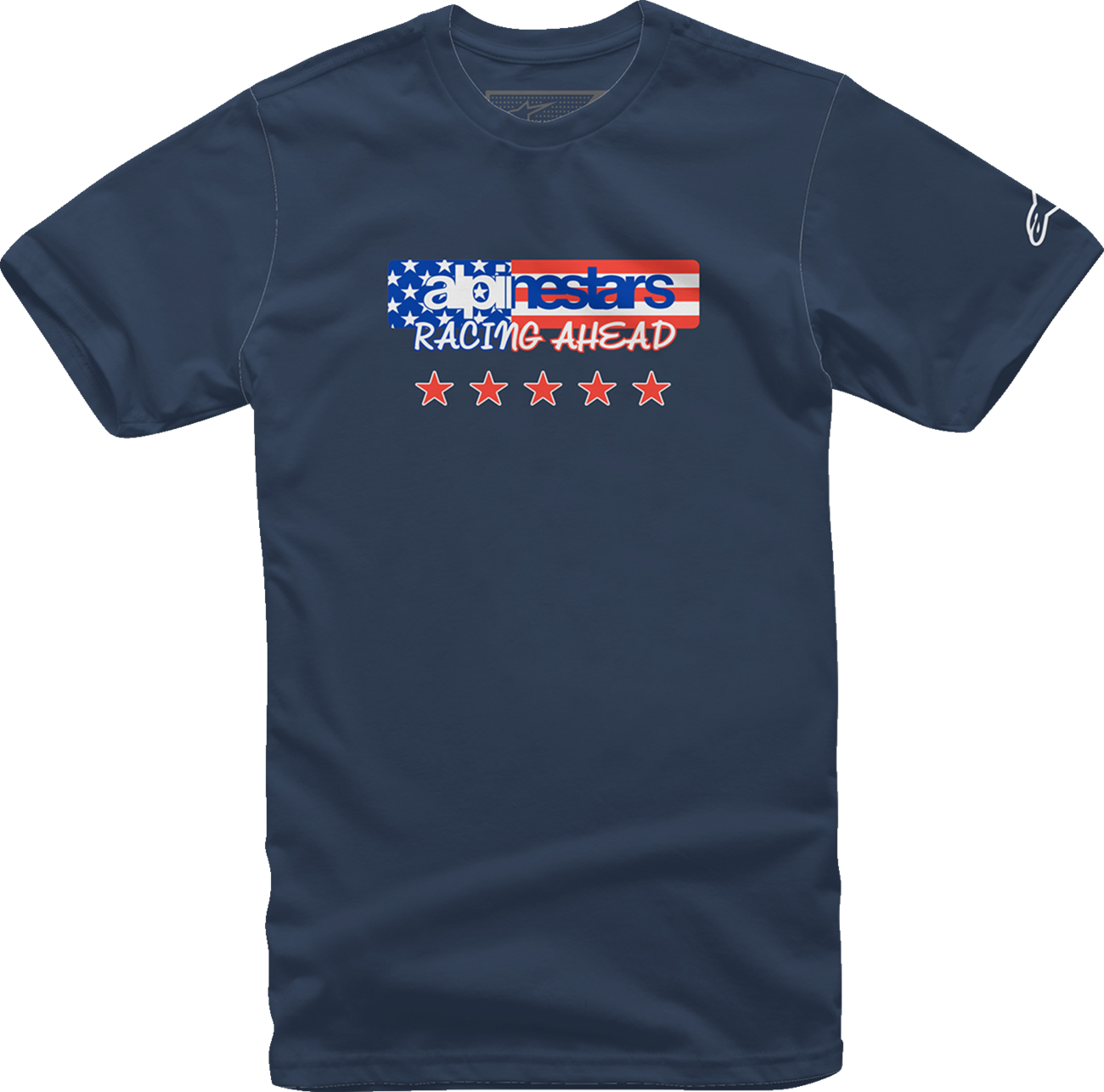ALPINESTARS USA Again T-Shirt - Navy - Medium 12137261070M - Howling Moto