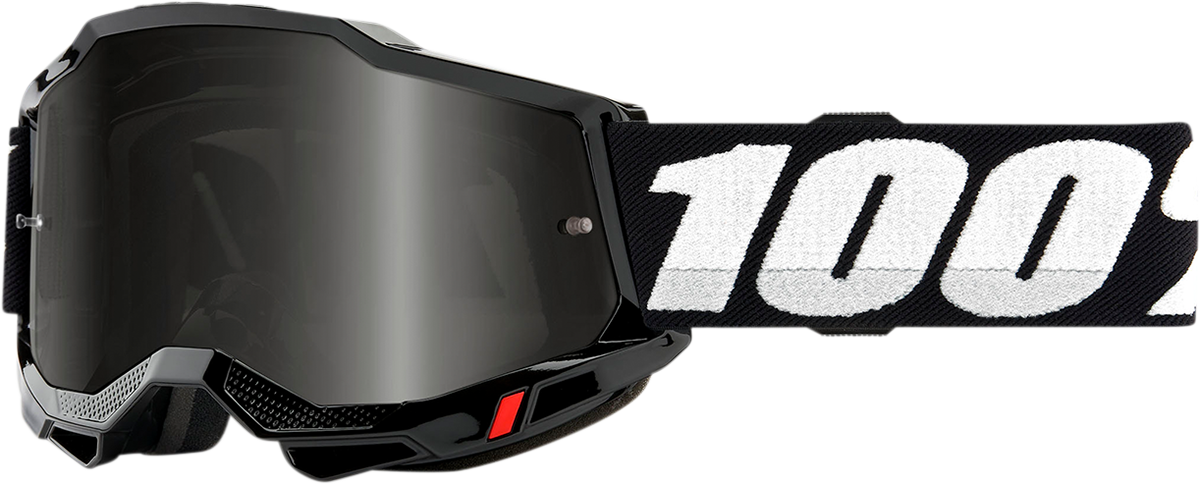 Bill's Exhausts Accuri 2 Sand Goggles in black with smoke lens, designed for comfortable fit and eye protection during outdoor activities.