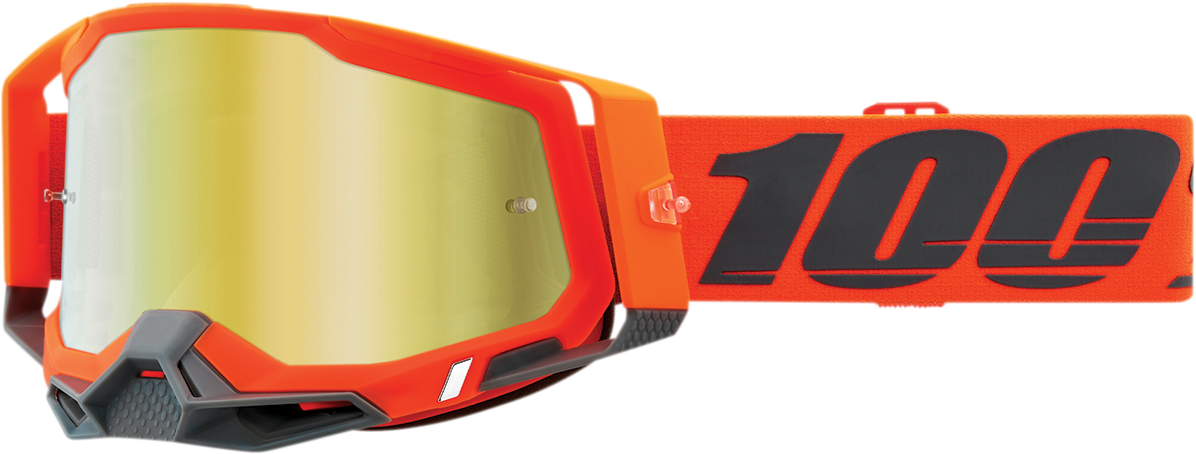 100% Racecraft 2 Goggles - Kerv - Gold Mirror 50121-259-13 - Howling Moto