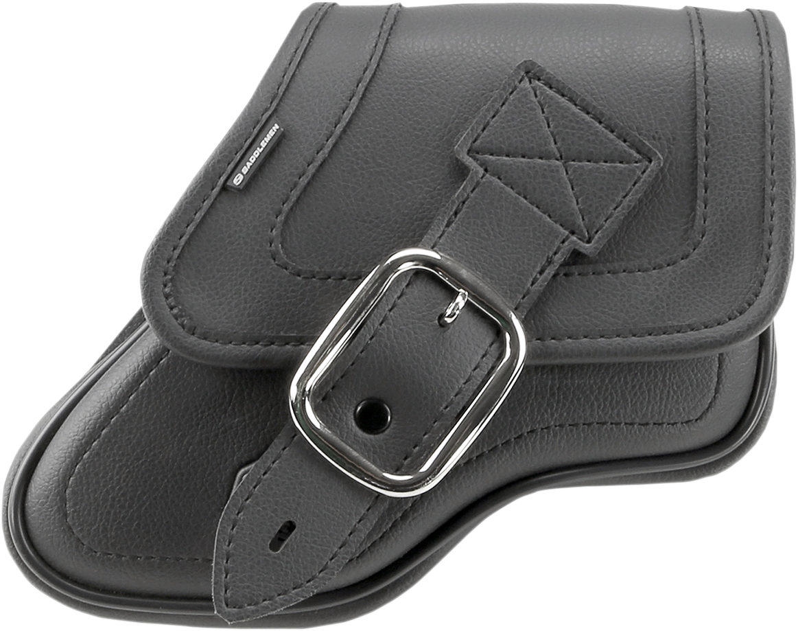 Black Saddlemens saddlebag for Harley Davidson Dyna 1996-2005, durable motorcycle seat storage accessory.