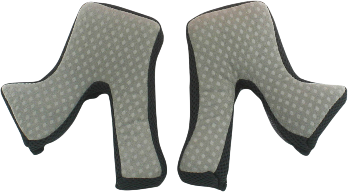 Bill's Exhausts AFX FX-41DS helmet cheek pads in 2XL size, showing soft foam padding and fabric covering for helmet comfort.