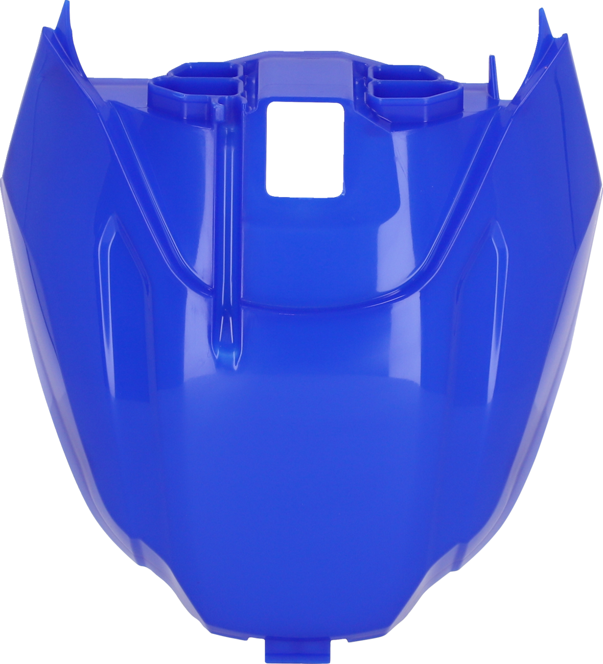 Blue ACERBIS tank cover for YZ450F 2023 motorcycle, body part with textured surface and brand branding visible.