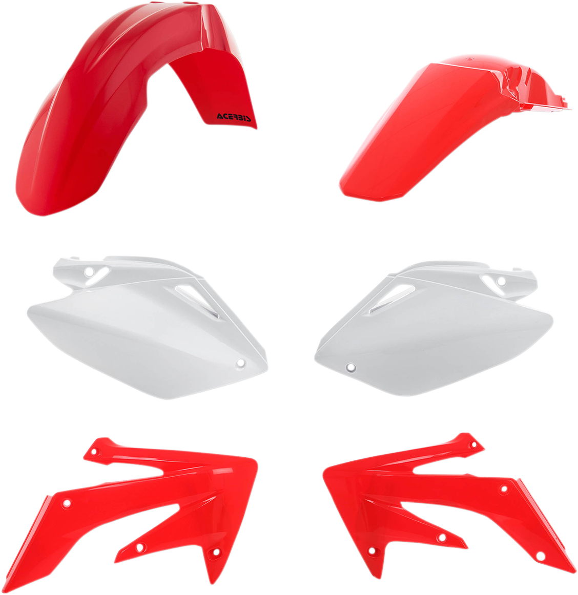 Acerbis standard replacement body kit for motorcycles, OEM 2040960206, in a natural body finish, designed for durable fit and style.