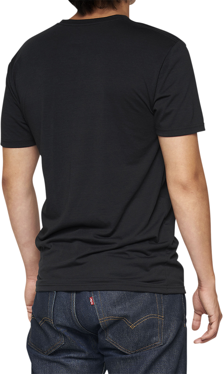 Black Bill's Exhausts 100% Tech Speed T-Shirt in medium size, featuring a sleek design and comfortable fit.