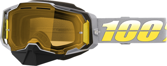 100% Armega Snow Goggles - Complex - Yellow 50007-00005 - Howling Moto