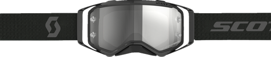 Scott Prospect Light Sensitive Goggles in Ultra Black and Gray, designed for engine work, with adjustable straps and protective lenses.