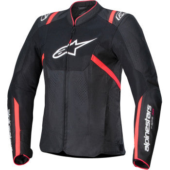 Alpinestars Stella T-SPS Air v2 jacket in small, black motorcycle jacket with protective vents and stylish design.