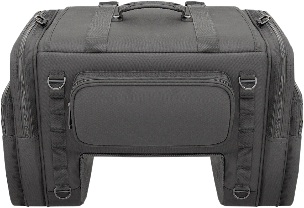 Bill's Exhausts SADDLEMEN Tactical Seat Tunnel Bag for motorcycle seats with durable, compact storage solution.