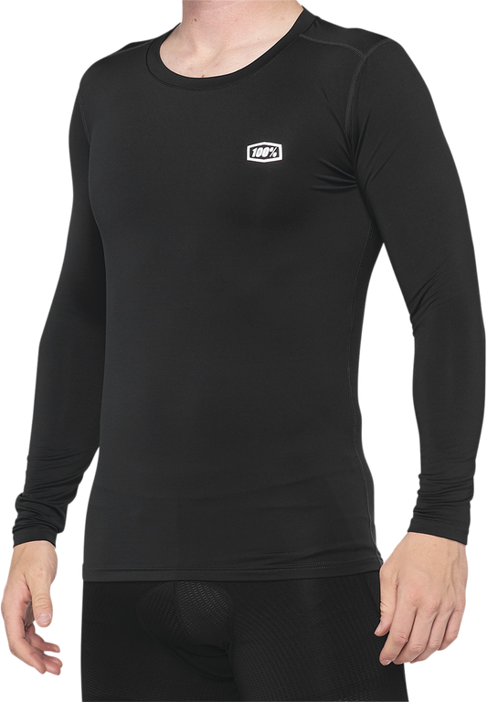 100% Basecamp Jersey - Long-Sleeve - Black - Small 40045-00000 - Howling Moto