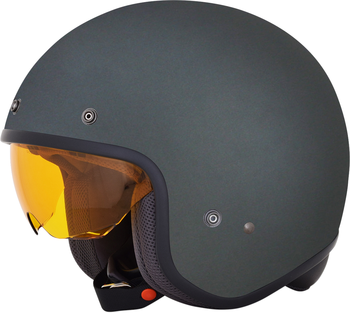 Frost gray AFX FX-142 helmet in medium size, featuring sleek design and ventilation, displayed on a plain background.