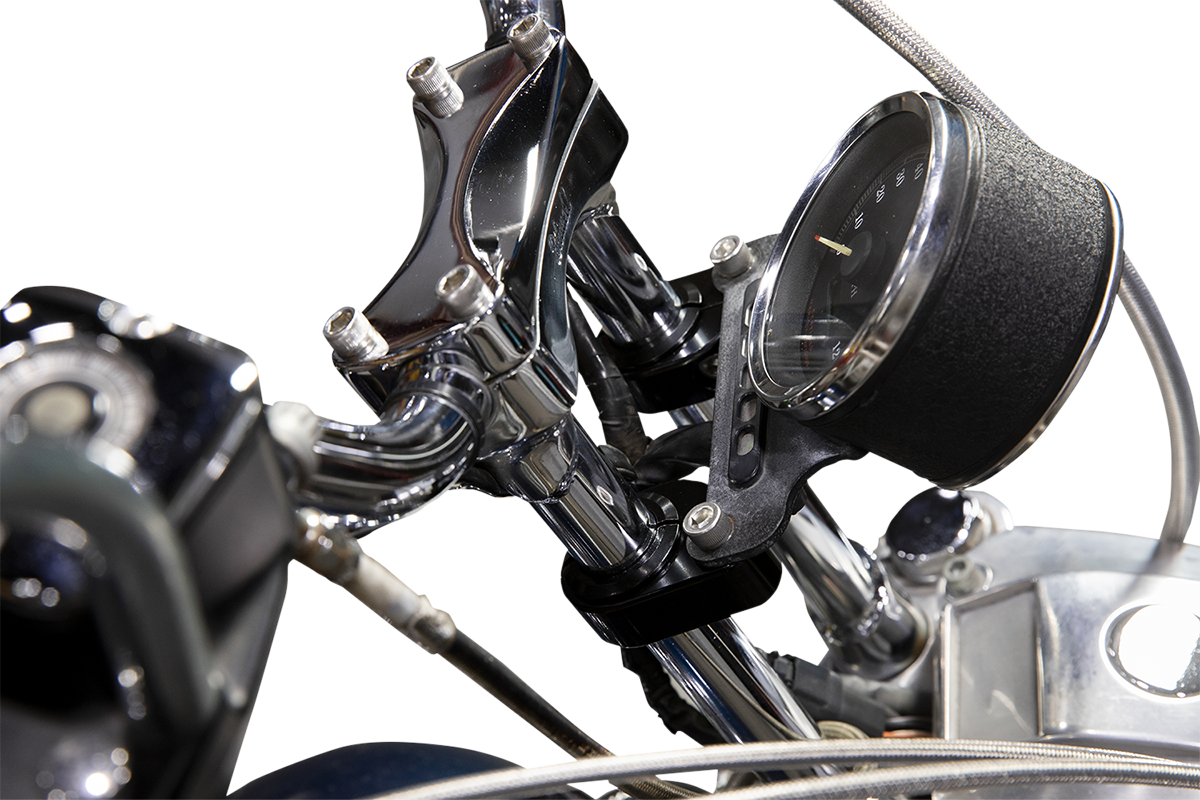 BILTWELL O/S Speed Clamps - Black Electroplated - Straight 6907-201 - Howling Moto