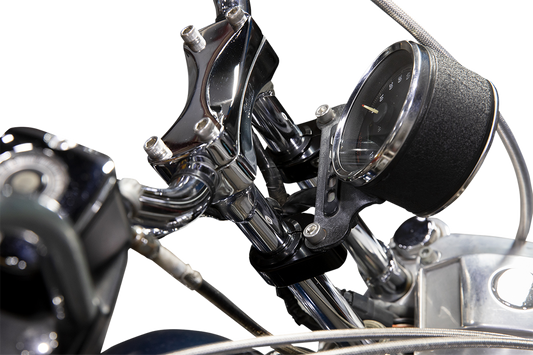 BILTWELL O/S Speed Clamps - Black Electroplated - Straight 6907-201 - Howling Moto