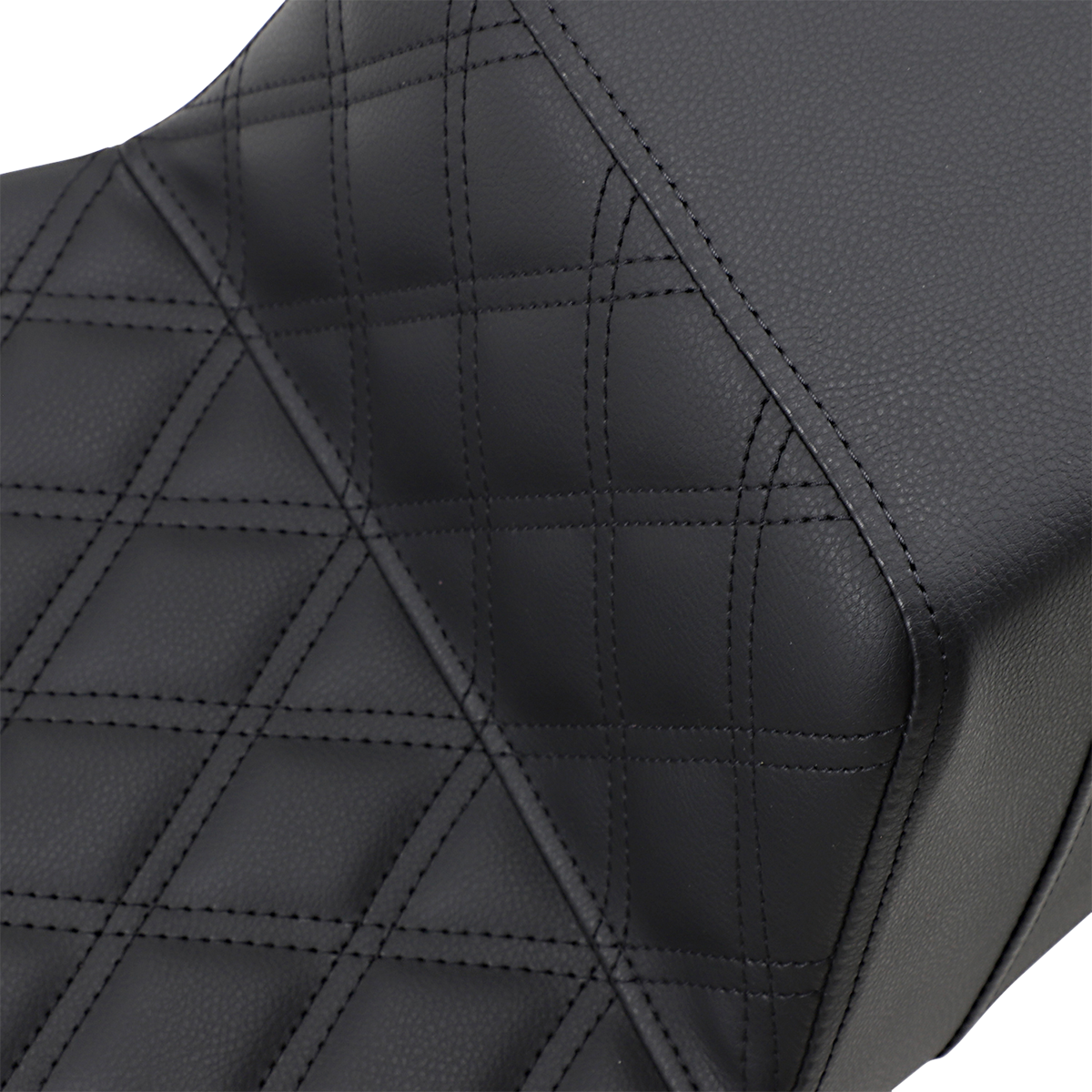 Bill's Exhausts Saddlemens Step-Up Seat with extended reach and front lattice stitch for FL models 2008-2023.
