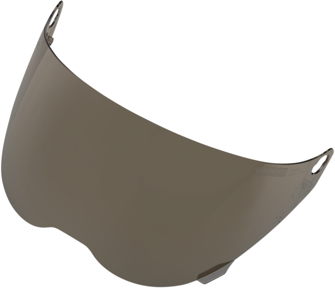 Bill's Exhausts ICON Variant Pro™ Optics Shield RST Silver helmet part with clear visor and secure mounting hardware.