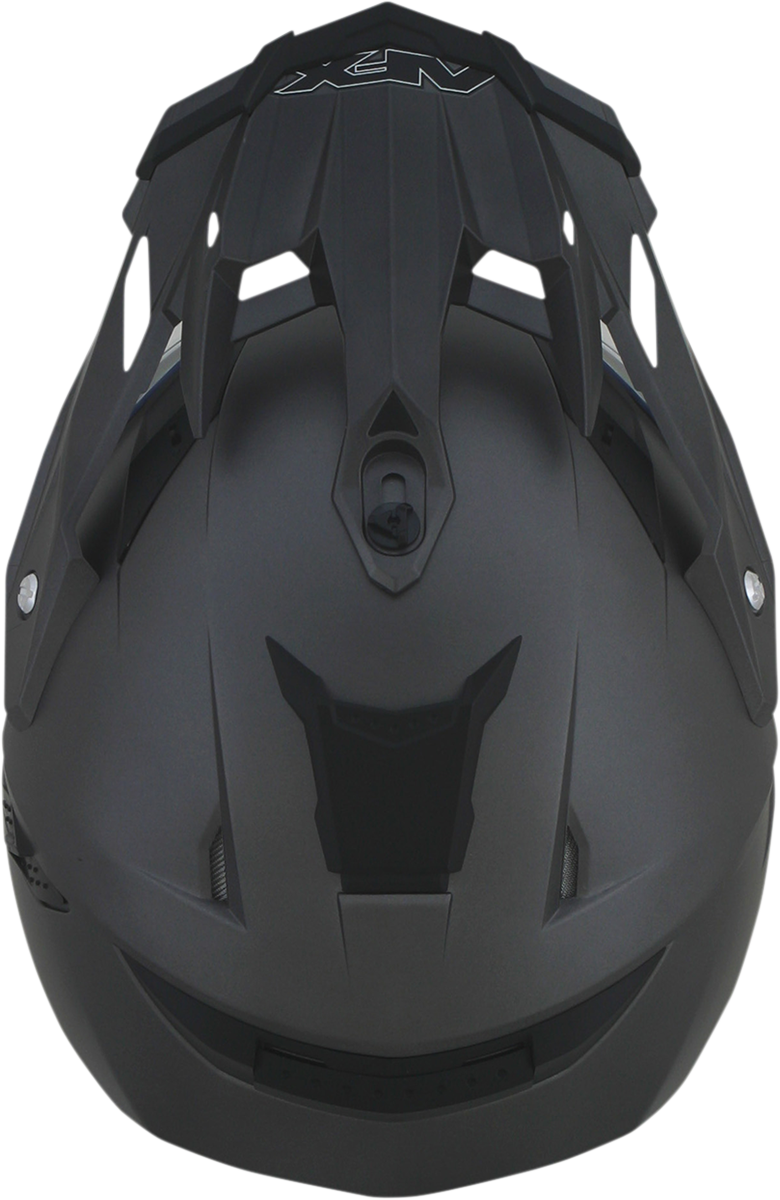 Frost gray AFX FX-41DS Peak motorcycle helmet by Bill's Exhausts, showing a sleek design with clear visor and ventilation features.