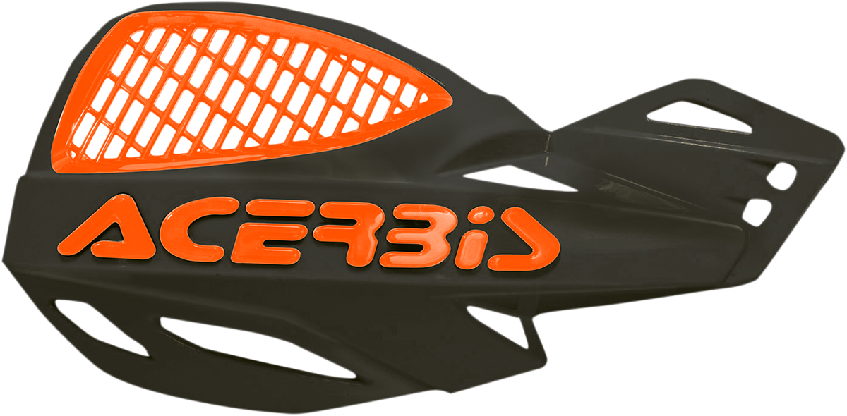 ACERBIS Handguards - Uniko - Vented - Black/Orange 2072671009 - Howling Moto