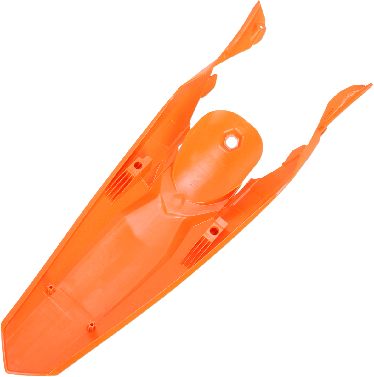 Orange Acerbis rear fender for KTM motorcycles, designed for models from 2012 to 2016, with a durable body construction.